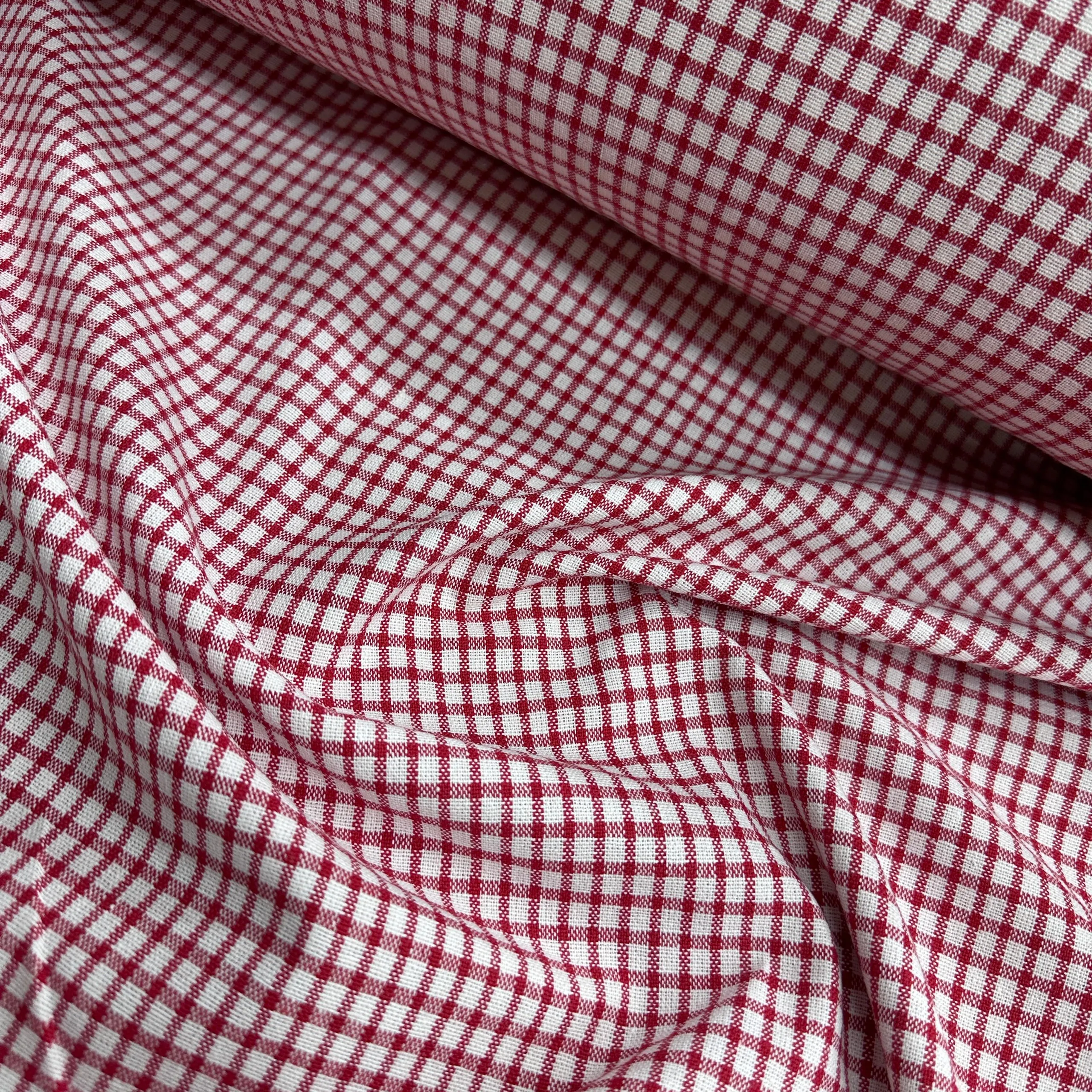 Checkered Washed Linen Buldan Fabric - Pötikare Yıkanmış Keten Buldan Bezi