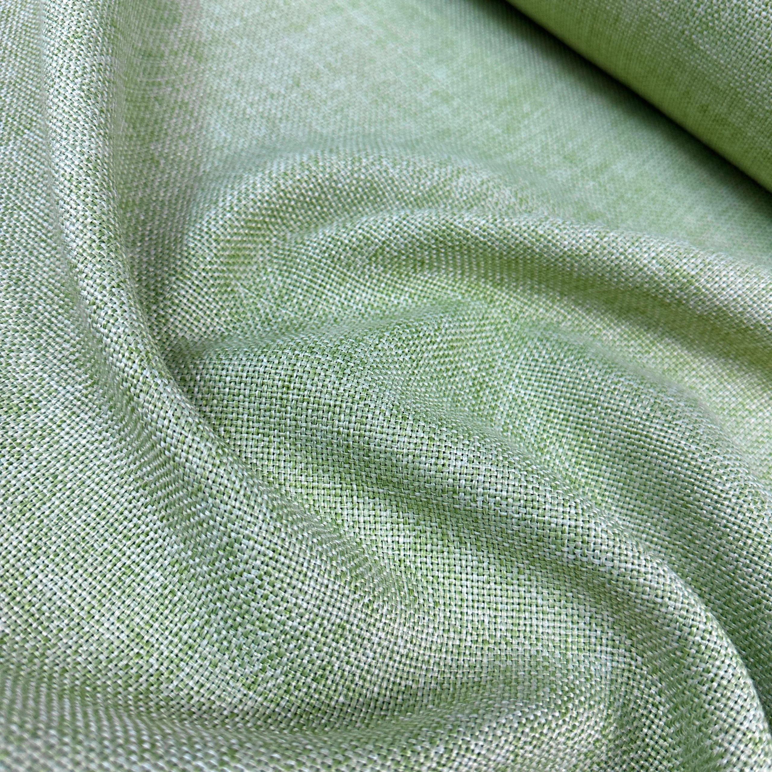 Solid Color Polyester Jute Fabric - Moss Green - Düz Renk Polyester Jüt Kumaş - Küf Yeşil